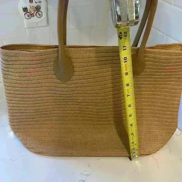 Spring Summer Woven Lined Bag NWOT - Picture 10 of 16